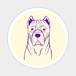 Cane Corso (Beige and Purple) Magnet